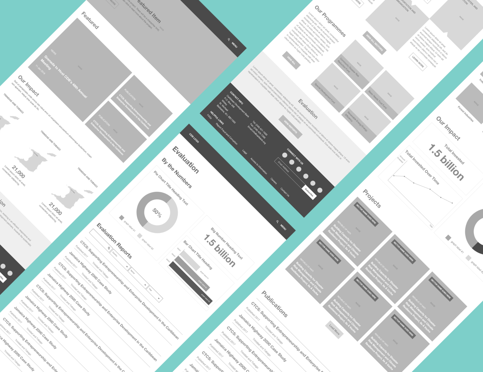 CDB Wireframe screens