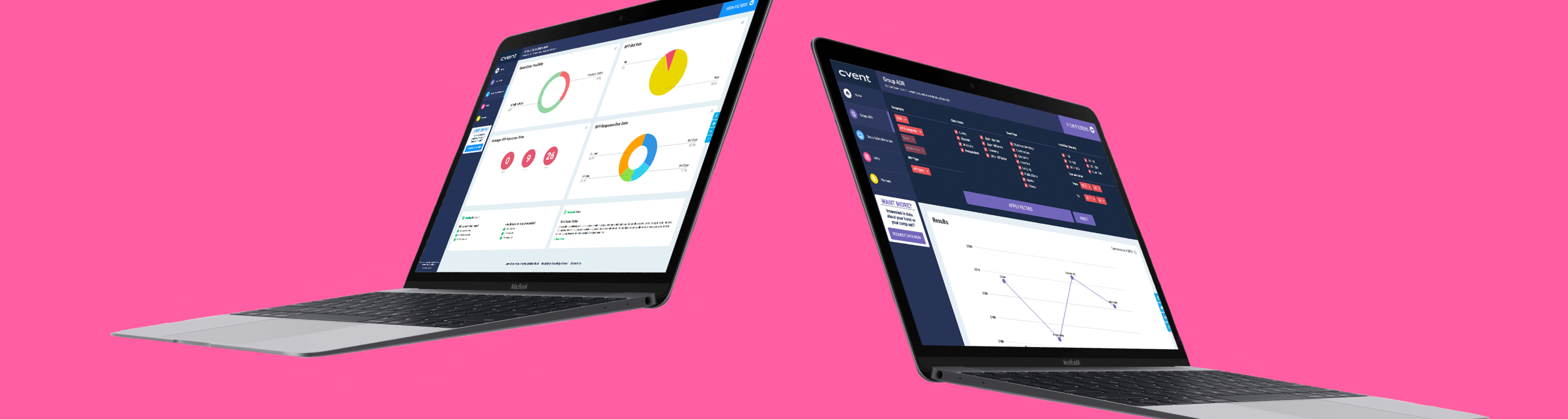 CVent screen on laptop